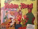 SEALED '73 Original Disney Robin Hood Story & Songs Sound Track LP Record w/Book
