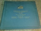 4 x 78 HMV SET CORTOT -THIBAUD -CASALS - MENDELSSOHN TRIO, Op. 49 ORIG ALBUM -Ex