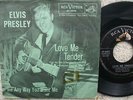 Elvis Presley - Love Me Tender - HTF RARER USA 45 + RARER GREEN PS