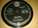 ELVIS PRESLEY : ONE NIGHT  /  I GOT STUNG.  UK.78.rpm (1959)