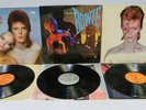 3 x DAVID BOWIE Vinyl Albums Aladdin Sane Lets DanceBowie Pinups 1970's  -215