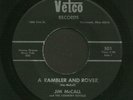 hear OHIO Lonesome Bluegrass 45 JIM MCCALL A Rambler And Rover VETCO