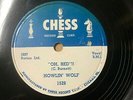 HOWLIN WOLF 1953 78 Oh Red / My Last Affair on Chess 1528 Label strong VG+/VG+++