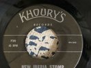 Rare Cajun French 45 PEE WEE BROUSSARD “ New Iberia Stomp”  on Khoury’s 720
