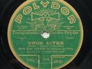 ESTHER LEKAIN vous dites / le coeur de ninon DISQUE 78 tours POLYDOR 521662
