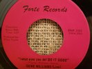Gene Williams Rare Funk Soul 45 Do It Good / Don't Let Your Love Fade Away Forte