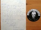 OMEGA TRIBE UK 1982 ORIG LETTER + STICKER CRASS RECORDS ANARCHO PUNK MEMORABILIA
