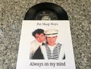 PET SHOP BOYS *ALWAYS ON MY MIND* 7'' 1987 PORTUGUESE EDITION EXC