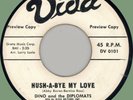 DINO & DIPLOMATS Hush-A-Bye My Love / Homework 45rpm Vida 1961 WLP doo-wop