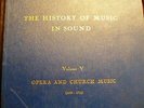 HMV HISTORY OF MUSIC in SOUND VOL 5 Opera & Church Music VICTORIA DE LOS ANGELES