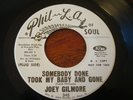 Joey Gilmore. Somebody Done Took My Baby and Gone. NM- Promo Funk Soul 45