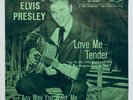 ELVIS PRESLEY-VERY HARD TO FIND GREEN SLEEVE/SILVER LINE LOVE ME TENDER.