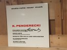 Signed by KRZYSZTOF PENDERECKI WERGO LP Studio-Reihe Neuer Musik MINT Signiert