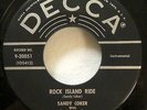 SANDY COKER 45 Rock Island Ride / Gitfiddle Rag DECCA VG++ country Rn'R   JF 585