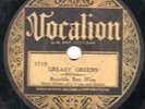 78-PRE-WAR BLUES-BUMBLE BEE SLIM-I'M WAITIN' ON YOU/GREASY GREENS on VOCALION