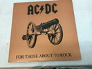 AC/DC For Those About To Rock 1981 LP Vinyl  ATLANTIC SD11111 Very Good +