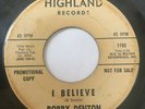 Rare Northern Soul Promo 45/ Bobby Denton 