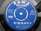 BETTY LAVETTE ONLY YOUR LOVE CAN SAVE ME UK PAMA ORIGINAL IN EX CONDITION