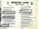 The Beach Boys LP CAPITOL 1998 Little Deuce Coupe MONO PROMO w/ Timing Strip '63
