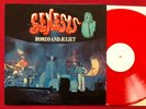 GENESIS - ROMEO AND JULIET LP   RARE LIVE IN NAPLES ITALY 06/02/1974  RED VINYL
