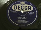 78rpm BILLY FURY -  ANGEL FACE/TIME HAS COME Decca F11158 Good+ / VG+