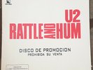 U2 Rattle and Hum LP PROMO Rare PEERUVIAN pressing