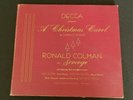 Decca Presents A Christmas Carol by Dickens w/ Ronald Colman - 3 Record Set #290