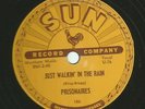 DOOWOP R&B 78 -  PRISONAIRES- JUST WALKIN IN THE RAIN  -HEAR - 1953 SUN - 186