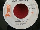 RARE BRUCE SPRINGSTEEN-COSTA RICA -45 RPM-RARE PROMO SINGLE