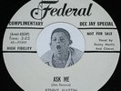 R&B Doo Wop 45 KENNY MARTIN Ask Me / Is It All Over Federal 12362 PROMO