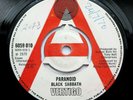 Black Sabbath - Paranoid - UK 1970 *DEMO* Vertigo Ozzy Osbourne Classic 45