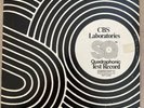 Lp Vinyl Test Record CBS Laboratories Quadraphonic SQT-1100 1973 VG / EX