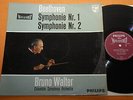Bruno Walter Beethoven Symphonies 1&2 Dutch Ed1 Philips Hifi Stereo 835540 AY NM