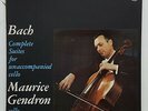 MAURICE GENDRON - JS BACH 6 suites for cello solo PHILIPS stereo 3xLPs box EX