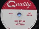 CHUCK BERRY Blue Feeling CANADA 1957 QUALITY 1663 Rock and Roll Music 78