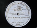 78rpm MELBA & KUBELIK - Ave Maria - G&T LONDON 1904