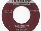 THE CALVANES Crazy Over You/Don't Take Your Love From Me Dootone doo wop 45 HEAR