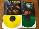 IRON MAIDEN The Beast Down Under Vol 1 & 2 Green Yellow 2 LP Rare