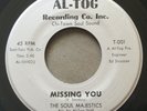 THE SOUL MAJESTICS Missing You AL-TOG T-001 Crossover Northern Soul 1969 45rpm