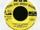 THE ELECTRIC ELVES It Pays to Advertise on MGM Promo Psych 45 Dio Hear