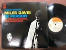 MILES DAVIS IN PERSON VOL. 1 COLUMBIA SOPJ-17 STEREO JAPAN VINYL LP