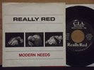 REALLY RED - MODERN NEEDS 7'' 45 RARE TEXAS PUNK W/ INSERT , DICKS , MDC , KBD