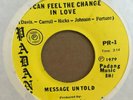 70s funk soul 45 MESSAGE UNTOLD I Can Feel the Change In Love  PADANG listen