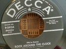 Bill Haley and His Comets Decca 9-29124 ROCK AROUND THE CLOCK / PLAYS STRONG VG+