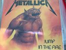 METALLICA -JUMP IN THE FIRE- AWESOME VERY RARE LTD EDITION RED VINYL 12