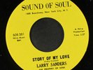LARRY SANDERS: Story Of My Love / Where Did The Peace Go 45 (drum break, funky
