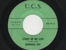 '62 R&B/DooWop BARBARA JOY/Grp Story Of My Life/Way Out U.C.S. 101 VG HEAR
