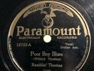 Ramblin' Thomas, Paramount, 12722, Poor Boy Blues, 78 RPM, Blues, Record