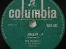 THE SHADOWS - APACHE / QUARTERMASTER'S STORE - SOUTH AFRICA - 78 RPM - VG+ COND