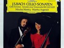 MAISKI, ARGERICH - JS BACH 3 cello & piano sonatas DGG 415471-1 digital LP EX++
